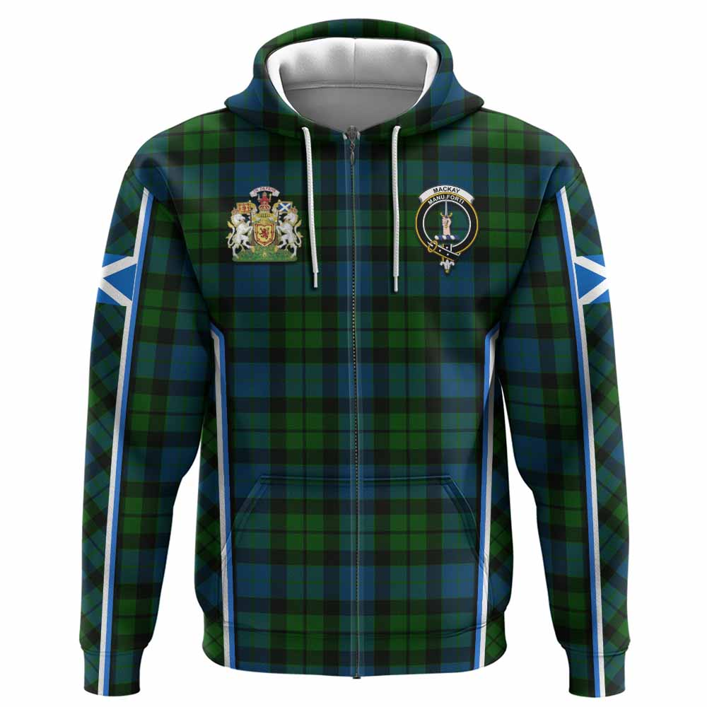MacKay (McKay) Tartan Crest Hoodie Scotland Coat of Arm Flag Style - Tartan Vibes Clothing
