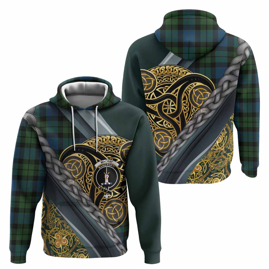 MacKay (McKay) Tartan Crest Hoodie Scottish Triskele Celtic