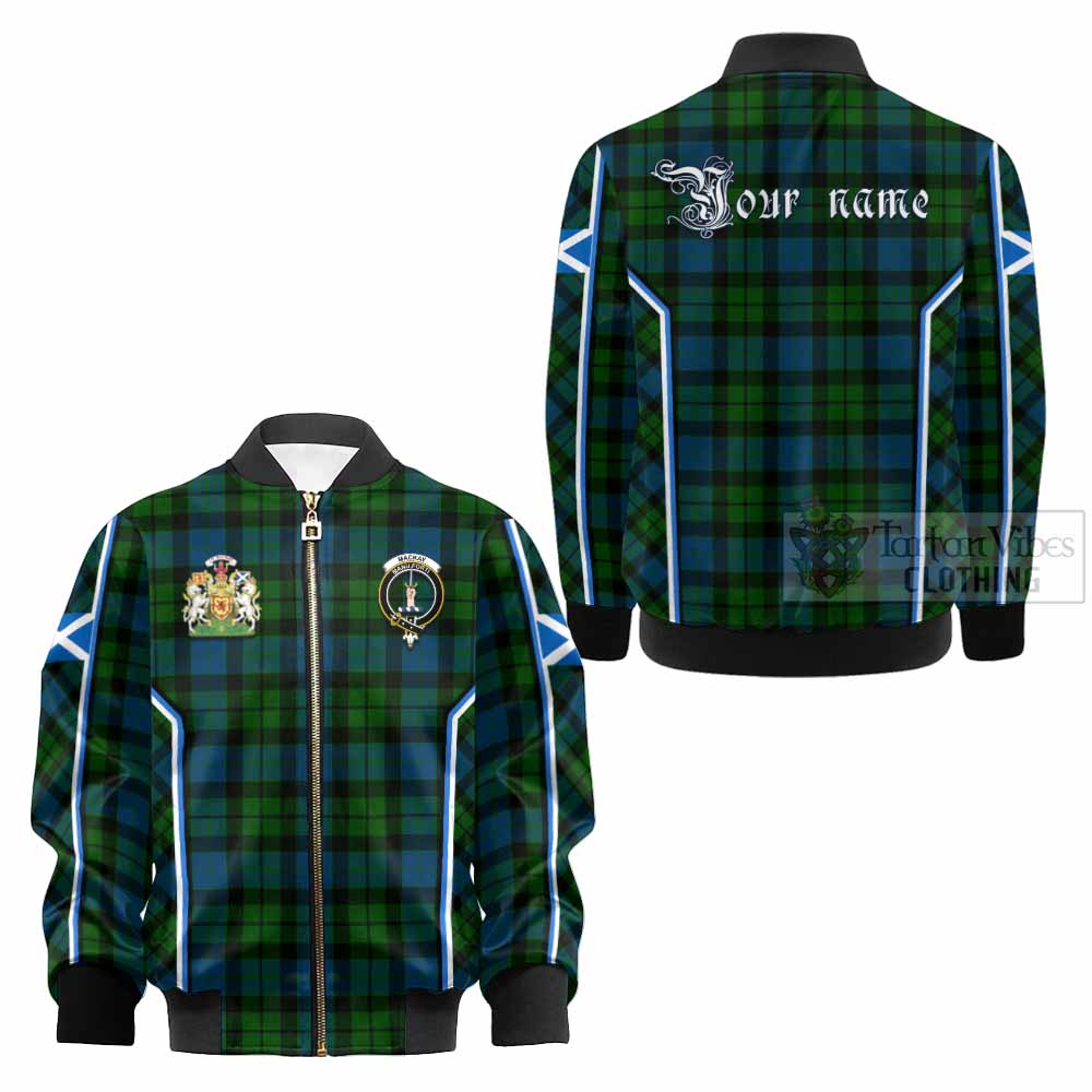 MacKay (McKay) Tartan Crest Kid Bomber Jacket Scotland Coat of Arm Flag Style - Tartan Vibes Clothing