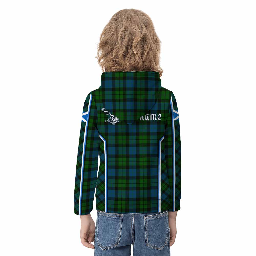 MacKay (McKay) Tartan Crest Kid Hoodie Scotland Coat of Arm Flag Style - Tartan Vibes Clothing