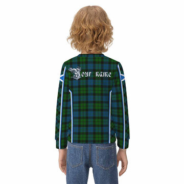 MacKay (McKay) Tartan Crest Kid Knitted Sweatshirt Scotland Coat of Arm Flag Style