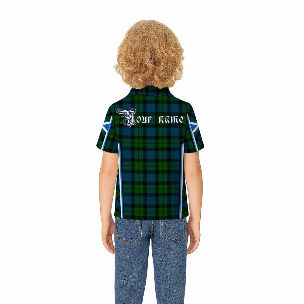 MacKay (McKay) Tartan Crest Kid Polo Shirt Scotland Coat of Arm Flag Style - Tartan Vibes Clothing