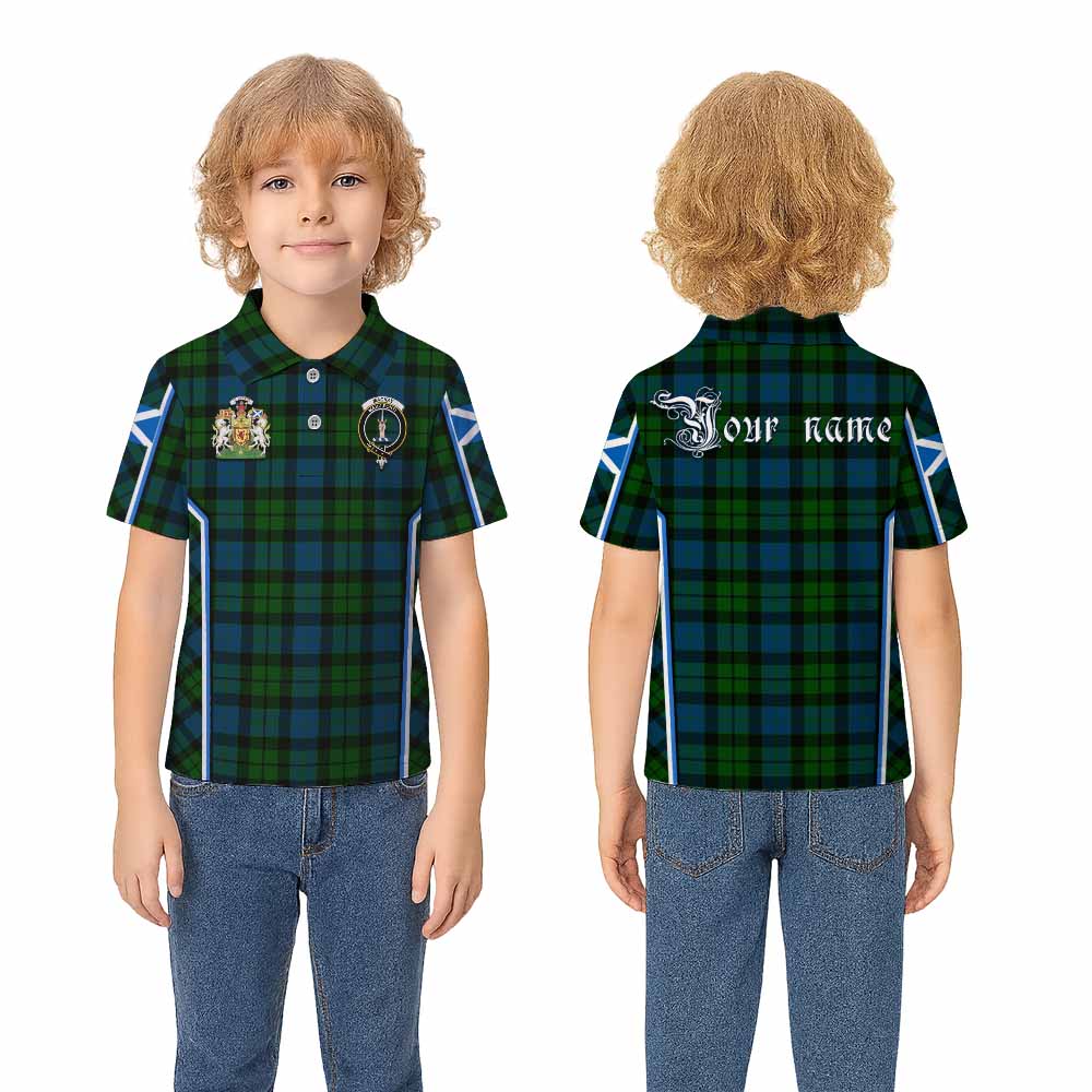 MacKay (McKay) Tartan Crest Kid Polo Shirt Scotland Coat of Arm Flag Style - Tartan Vibes Clothing