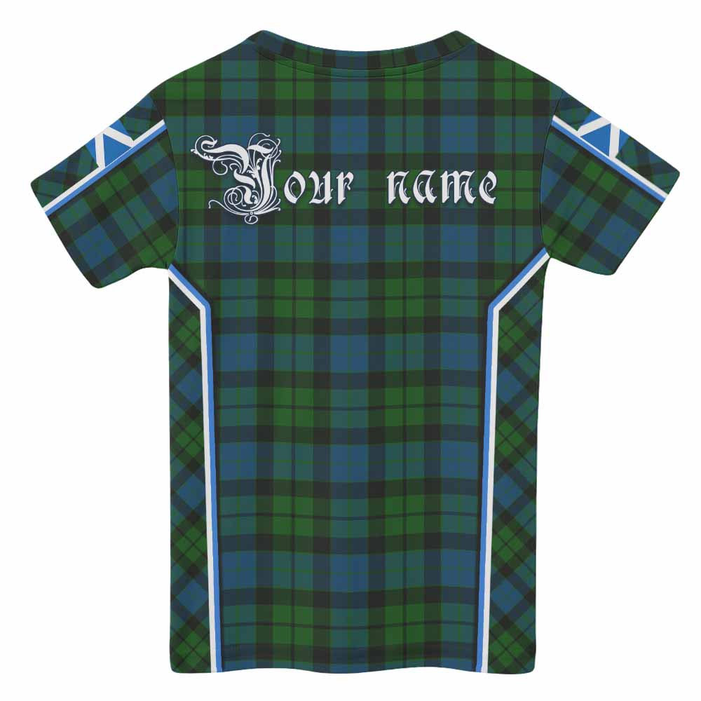 MacKay (McKay) Tartan Crest Kid T-shirt Scotland Coat of Arm Flag Style - Tartan Vibes Clothing