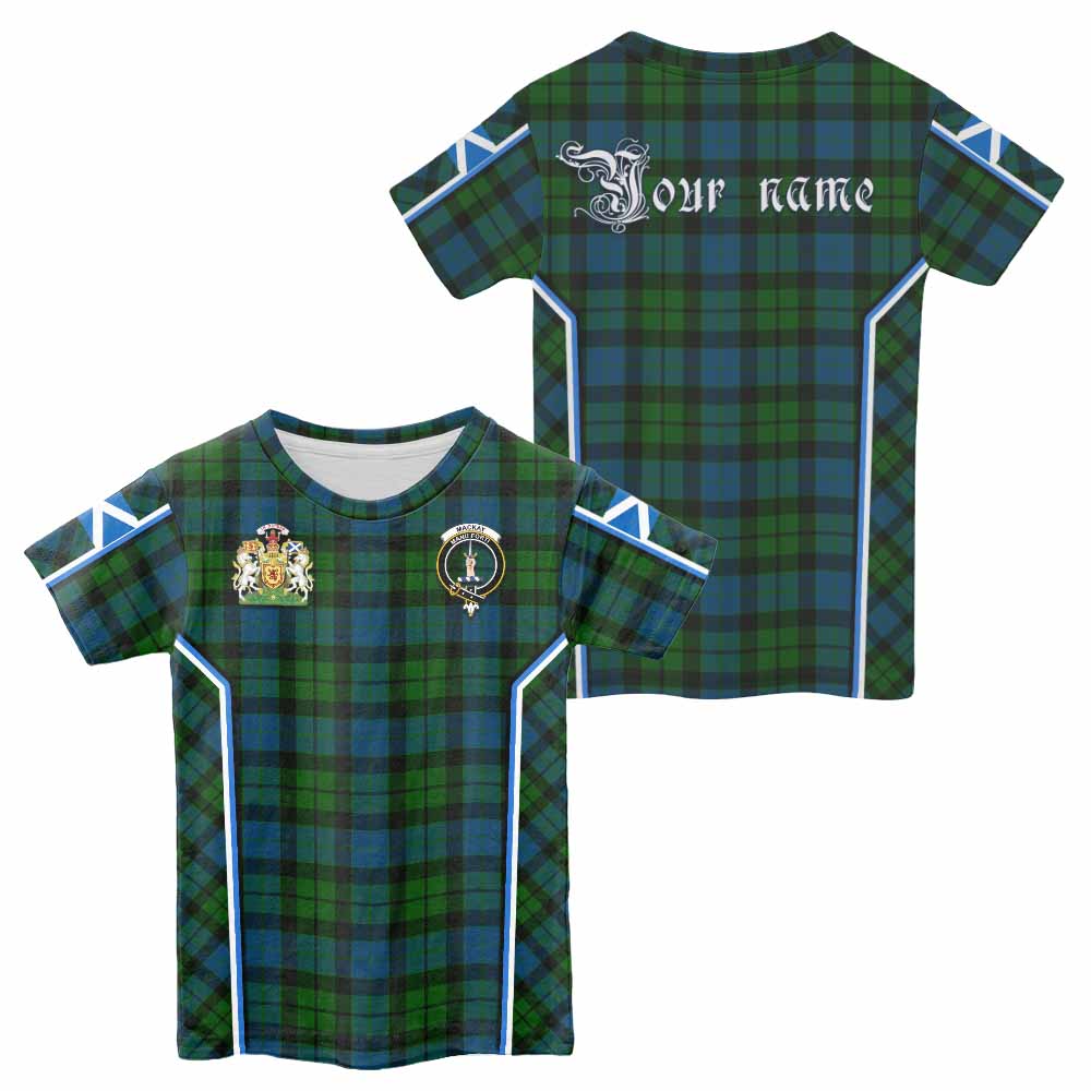 MacKay (McKay) Tartan Crest Kid T-shirt Scotland Coat of Arm Flag Style - Tartan Vibes Clothing