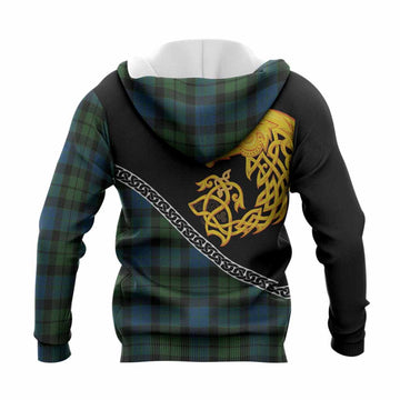 MacKay (McKay) Tartan Crest Knitted Hoodie Legendary Dragon Knot Half Style