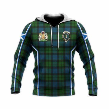MacKay (McKay) Tartan Crest Knitted Hoodie Scotland Coat of Arm Flag Style