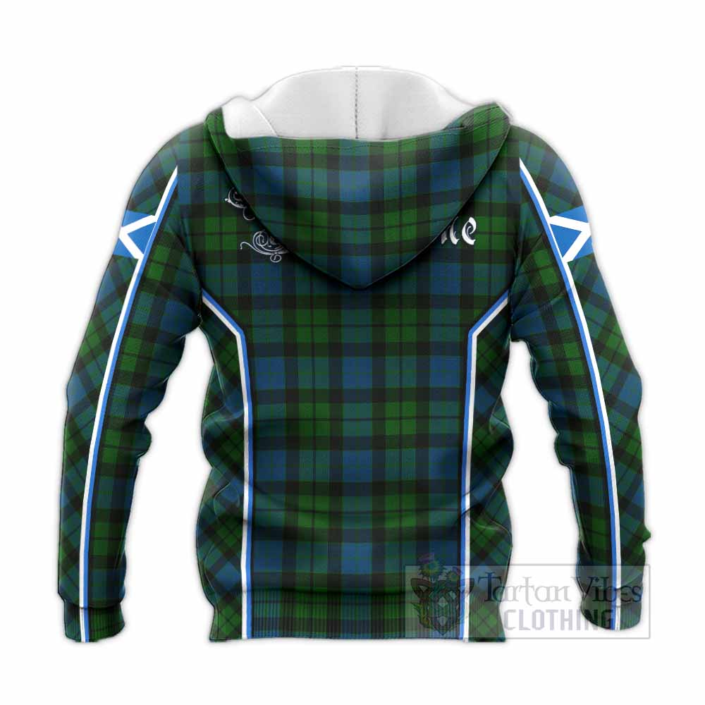 MacKay (McKay) Tartan Crest Knitted Hoodie Scotland Coat of Arm Flag Style - Tartan Vibes Clothing