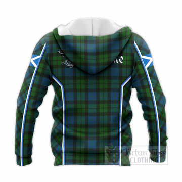 MacKay (McKay) Tartan Crest Knitted Hoodie Scotland Coat of Arm Flag Style