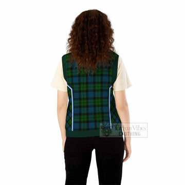 MacKay (McKay) Tartan Crest Knitted V-Neck Vest Scotland Coat of Arm Flag Style