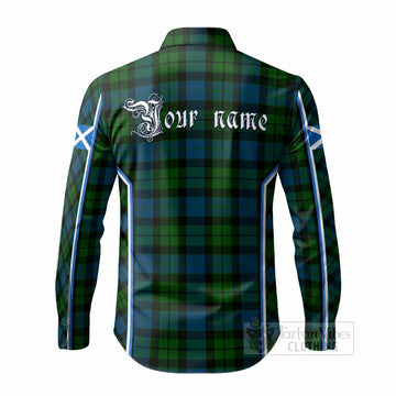 MacKay (McKay) Tartan Crest Long Sleeve Button Shirts Scotland Coat of Arm Flag Style