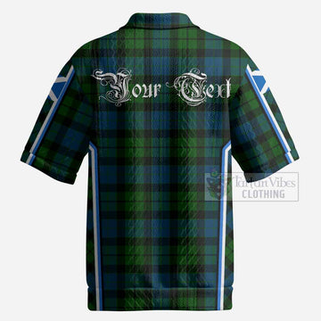 MacKay (McKay) Tartan Crest Men’s Polo Sweater Top Scotland Coat of Arm Flag Style