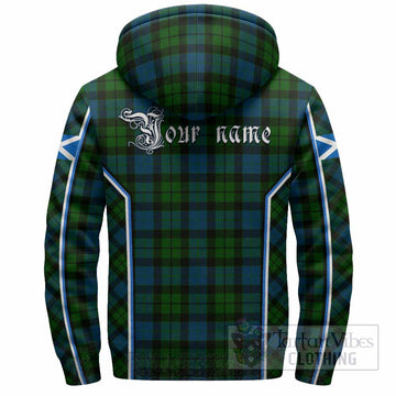 MacKay (McKay) Tartan Crest Sherpa Hoodie Scotland Coat of Arm Flag Style