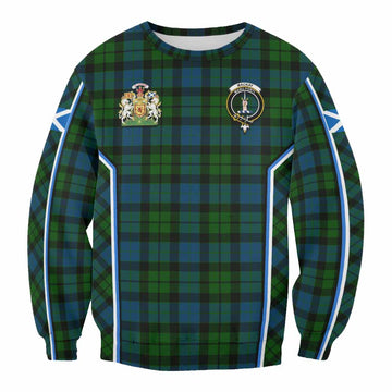 MacKay (McKay) Tartan Crest Sweatshirt Scotland Coat of Arm Flag Style