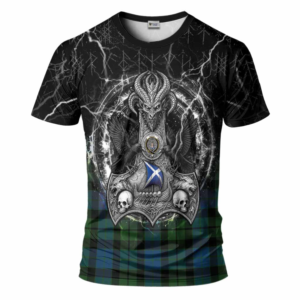 MacKay (McKay) Tartan Crest T-Shirt Celtic Odin's Raven Legacy