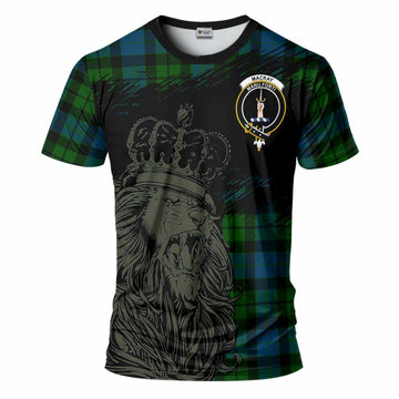 MacKay (McKay) Tartan Crest T-Shirt Crowned Lion Heritage Style
