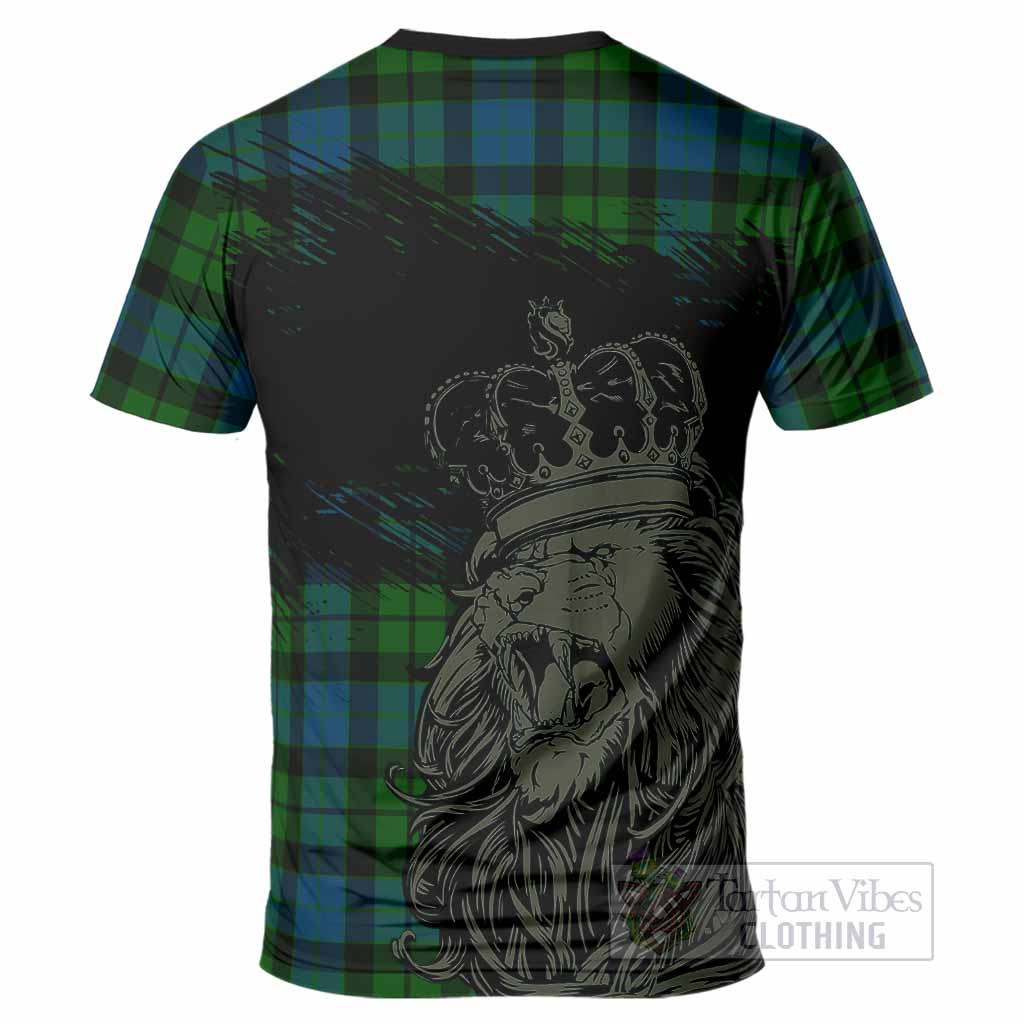 MacKay (McKay) Tartan Crest T-Shirt Crowned Lion Heritage Style