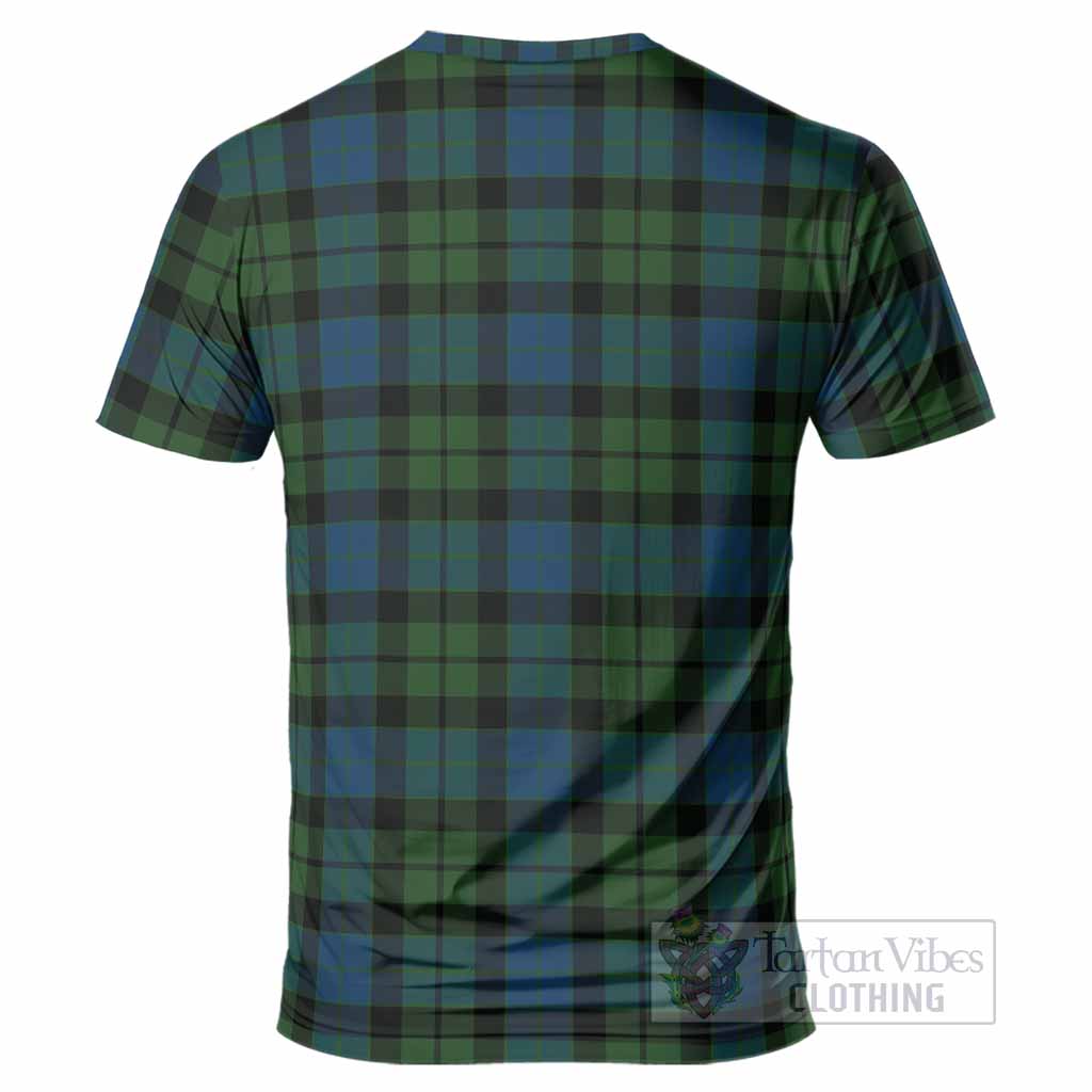 MacKay (McKay) Tartan Crest T-Shirt Ferocious Lion Style