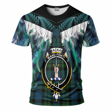 MacKay (McKay) Tartan Crest T-Shirt New Zealand Maori Korowai Cloak