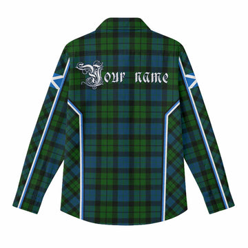 MacKay (McKay) Tartan Crest Women Casual Shirt Scotland Coat of Arm Flag Style - Tartan Vibes Clothing