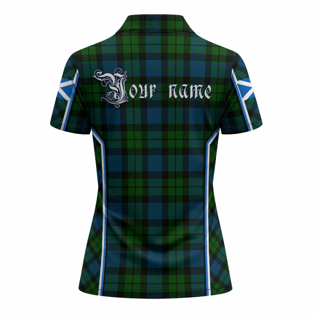 MacKay (McKay) Tartan Crest Women's Polo Shirt Scotland Coat of Arm Flag Style - Tartan Vibes Clothing