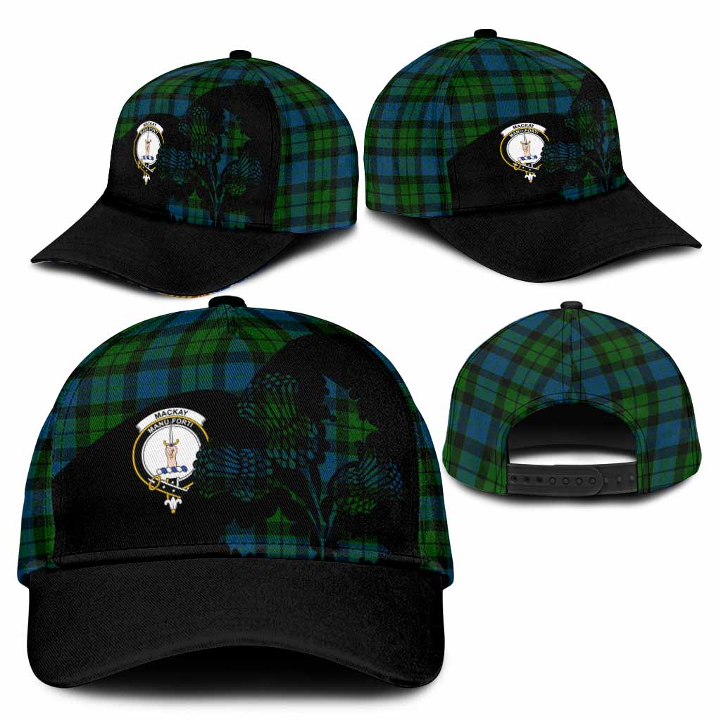 MacKay (McKay) Tartan Family Crest Classic Cap Scotland Thistle Floral Flag Style