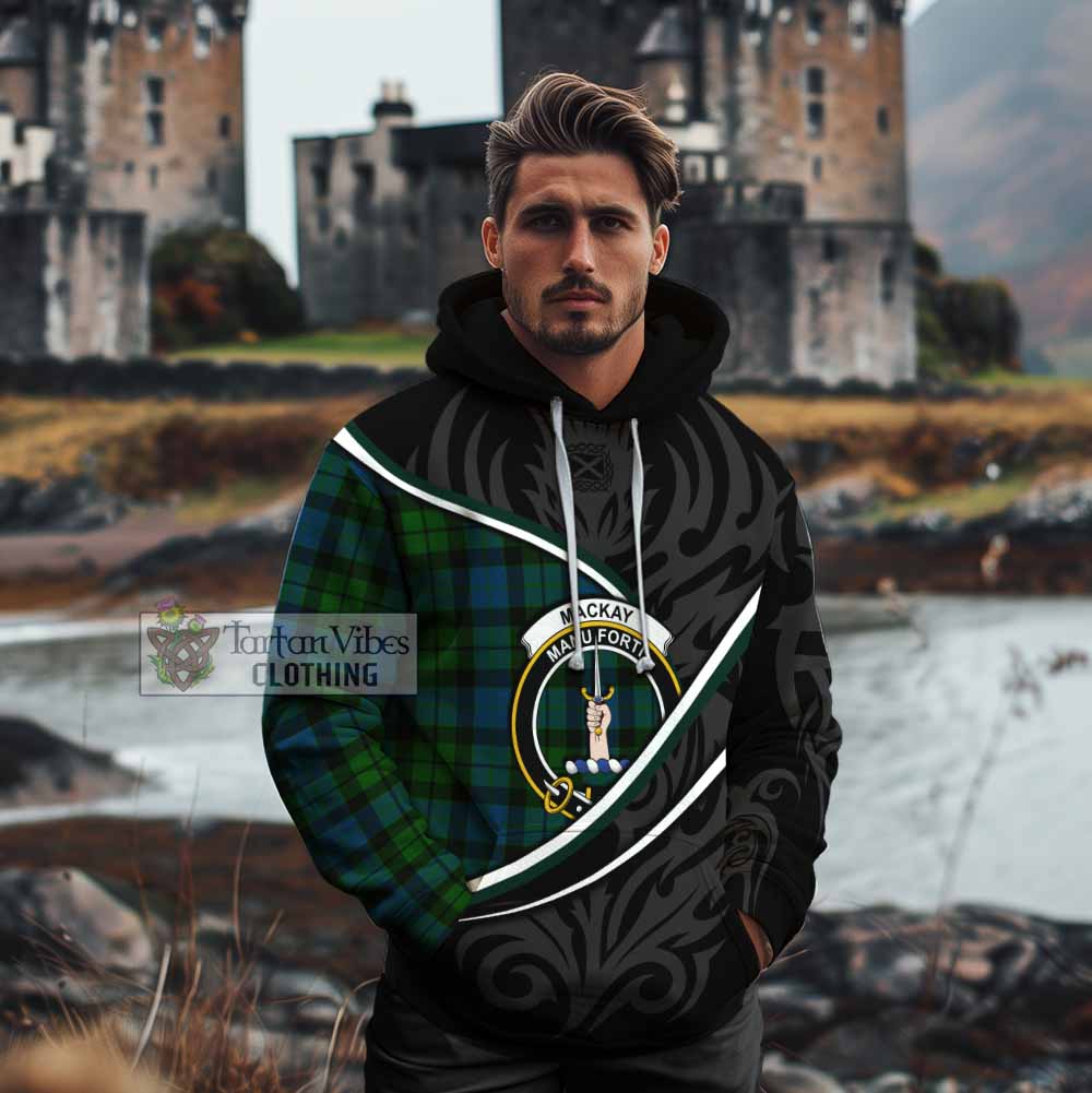 MacKay (McKay) Tartan Family Crest Cotton Hoodie Celtic Scottish Thistle Floral - Tartan Vibes Clothing