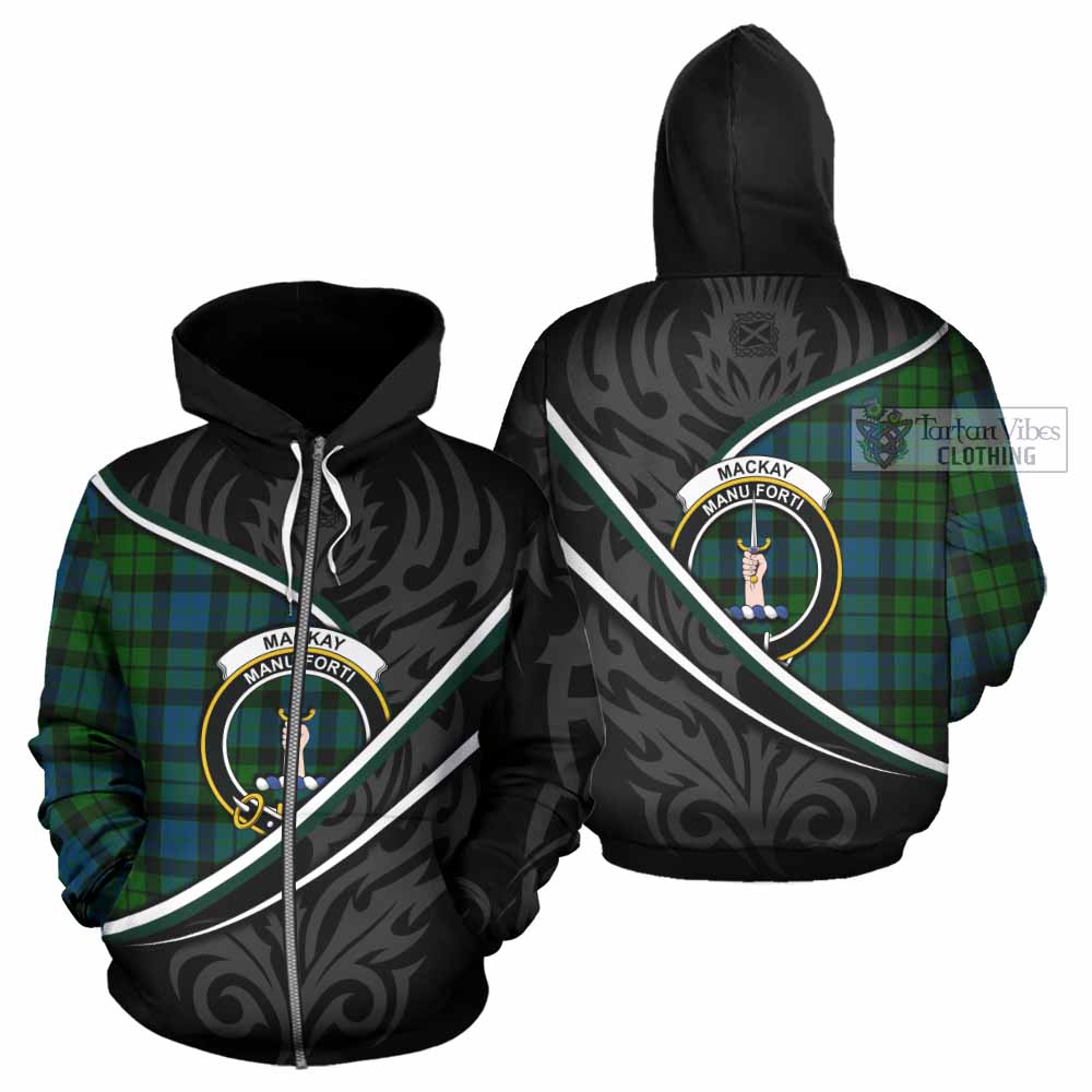 MacKay (McKay) Tartan Family Crest Hoodie Celtic Scottish Thistle Floral - Tartan Vibes Clothing