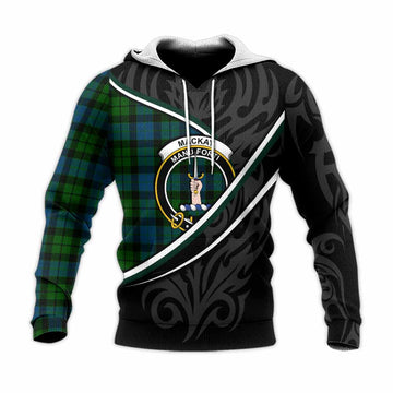 MacKay (McKay) Tartan Family Crest Knitted Hoodie Celtic Scottish Thistle Floral
