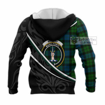 MacKay (McKay) Tartan Family Crest Knitted Hoodie Celtic Scottish Thistle Floral