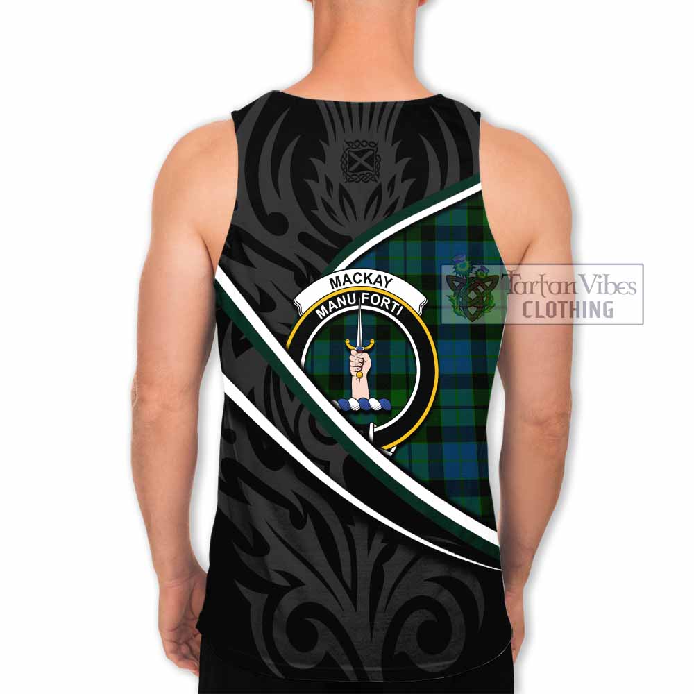 MacKay (McKay) Tartan Family Crest Men Tank Top Celtic Scottish Thistle Floral - Tartan Vibes Clothing