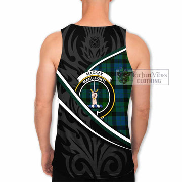 MacKay (McKay) Tartan Family Crest Men Tank Top Celtic Scottish Thistle Floral - Tartan Vibes Clothing