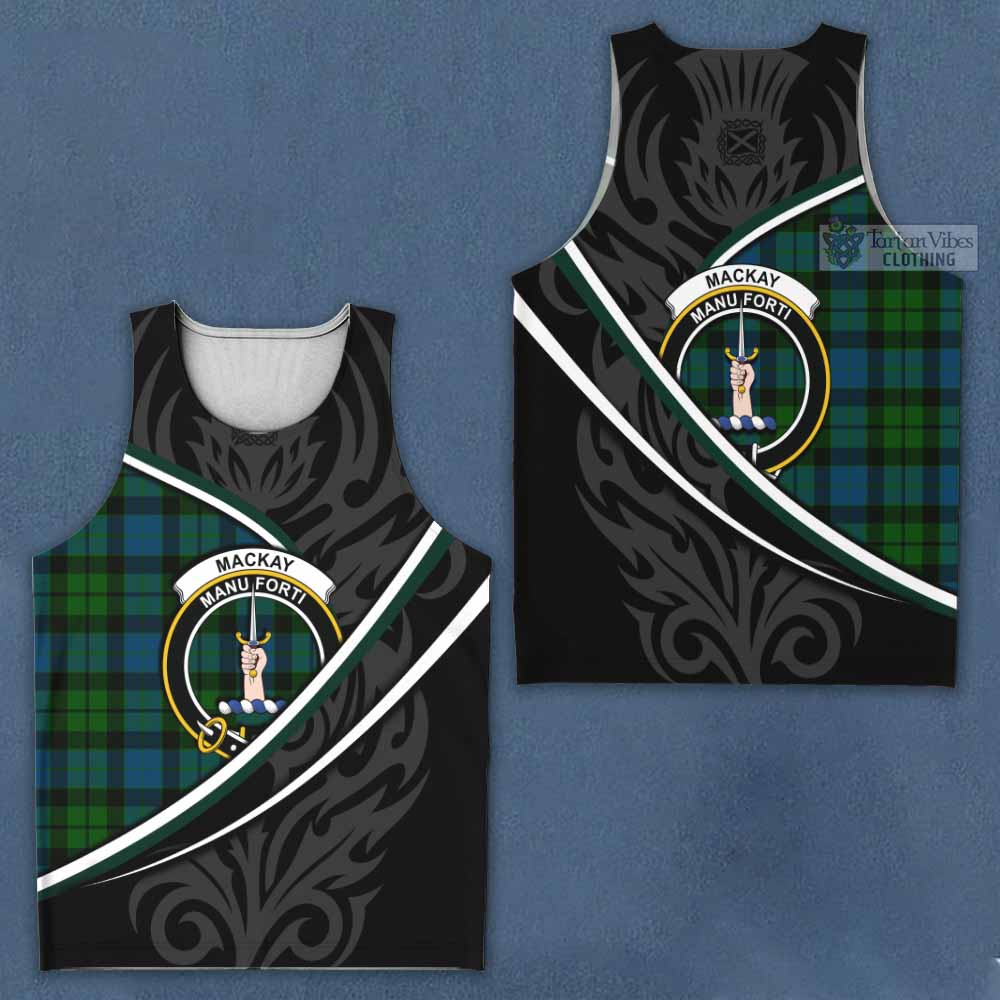 MacKay (McKay) Tartan Family Crest Men Tank Top Celtic Scottish Thistle Floral - Tartan Vibes Clothing
