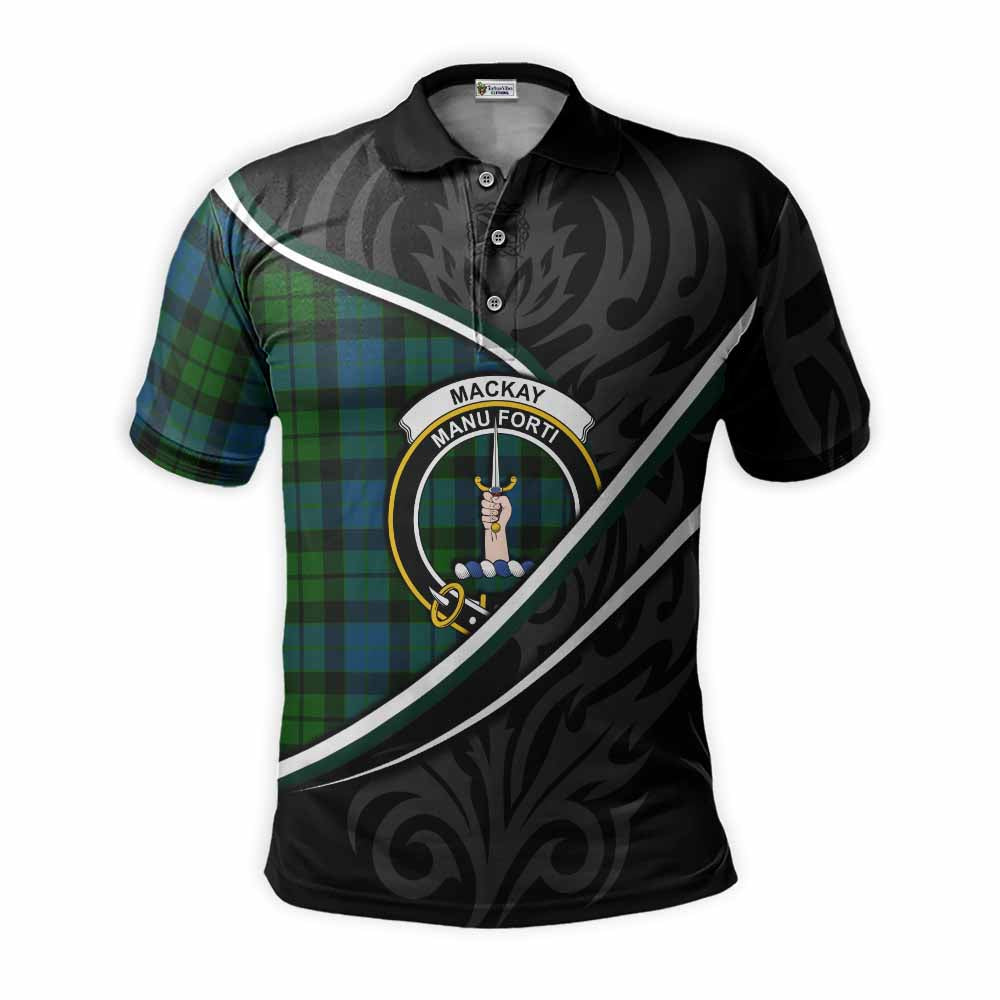 MacKay (McKay) Tartan Family Crest Polo Shirt Celtic Scottish Thistle Floral - Tartan Vibes Clothing