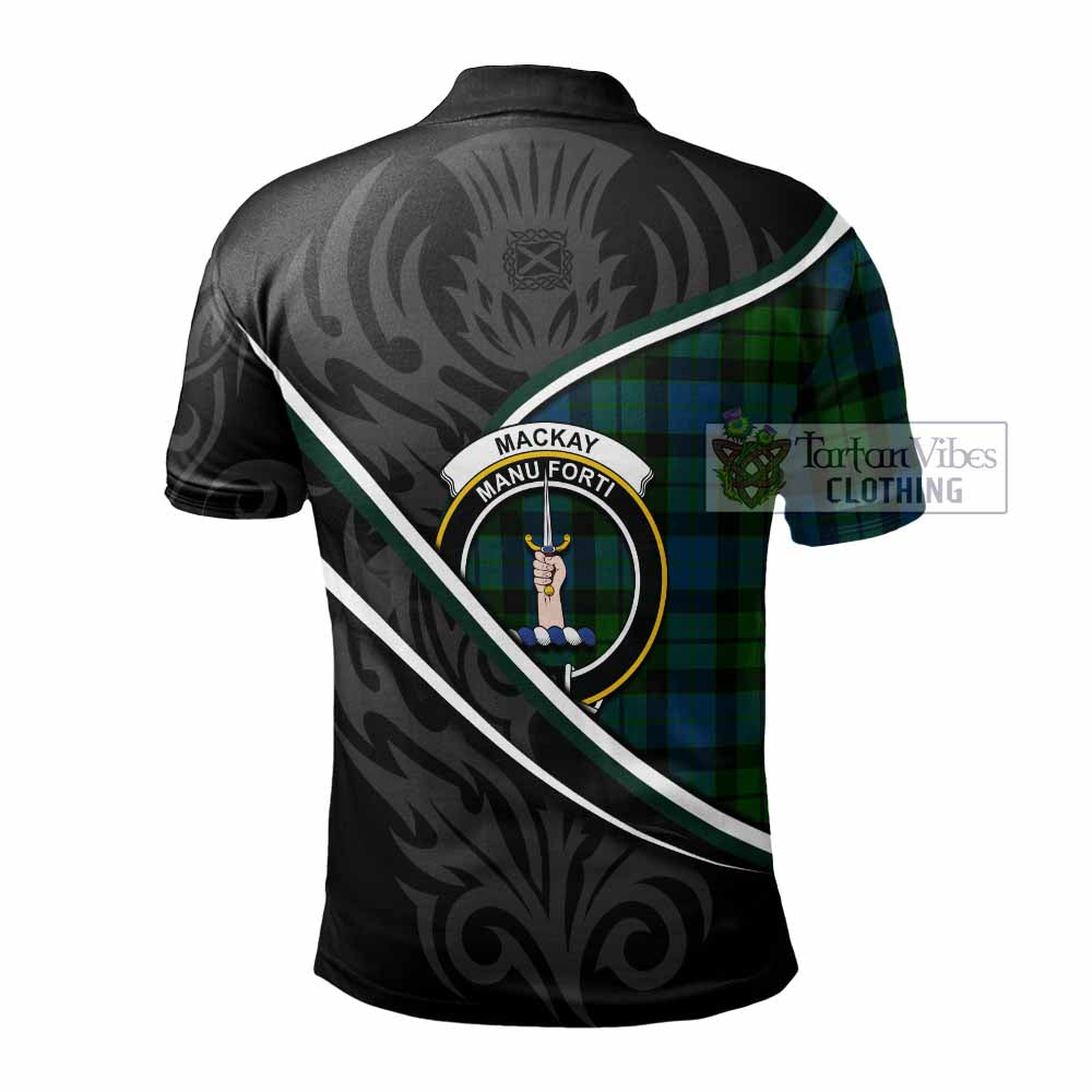 MacKay (McKay) Tartan Family Crest Polo Shirt Celtic Scottish Thistle Floral - Tartan Vibes Clothing