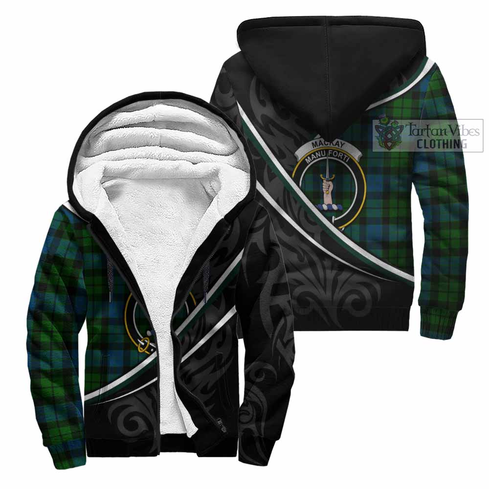 MacKay (McKay) Tartan Family Crest Sherpa Hoodie Celtic Scottish Thistle Floral - Tartan Vibes Clothing
