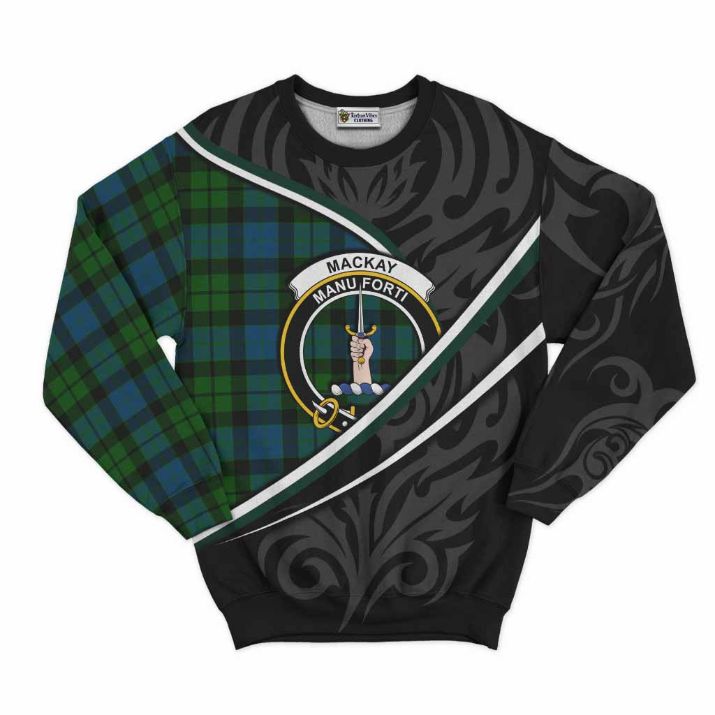 MacKay (McKay) Tartan Family Crest Sweatshirt Celtic Scottish Thistle Floral - Tartan Vibes Clothing