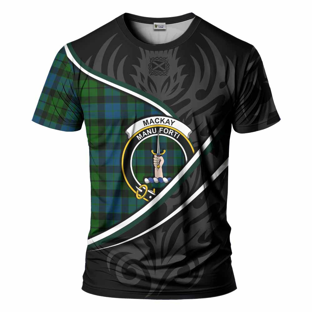 MacKay (McKay) Tartan Family Crest T-shirt Celtic Scottish Thistle Floral - Tartan Vibes Clothing