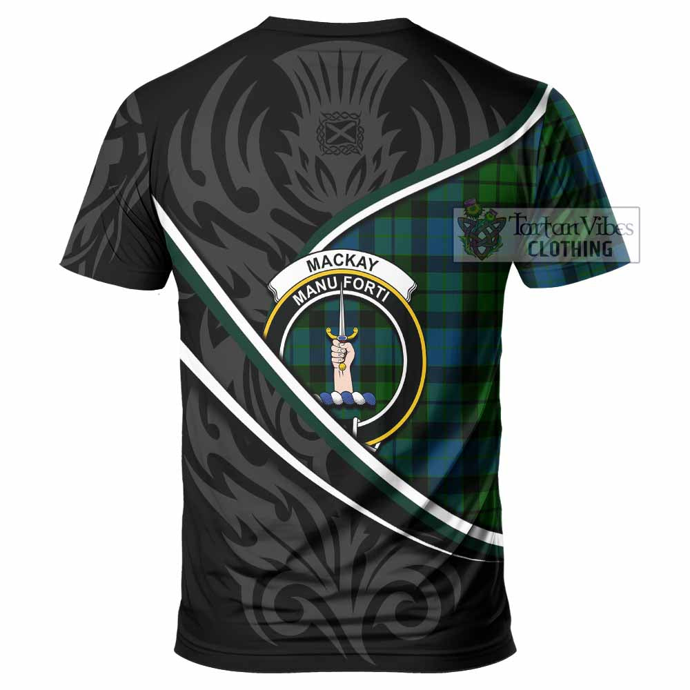 MacKay (McKay) Tartan Family Crest T-shirt Celtic Scottish Thistle Floral - Tartan Vibes Clothing