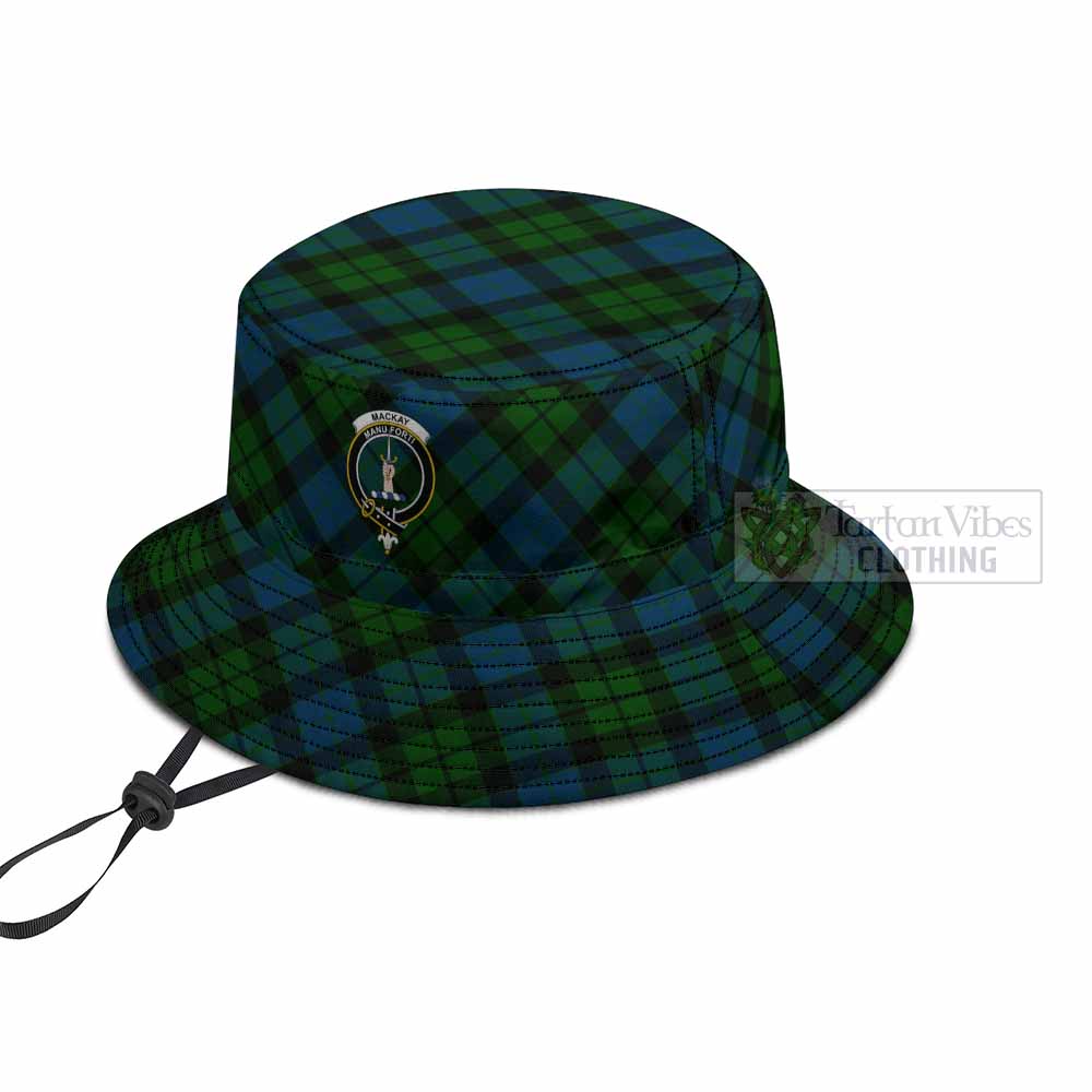 MacKay (McKay) Tartan Fishing Hat with Family Crest