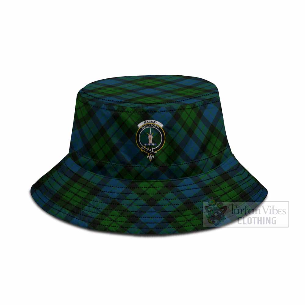 MacKay (McKay) Tartan Fishing Hat with Family Crest
