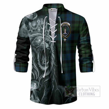 MacKay (McKay) Tartan Ghillie Shirt Roaring Lion Heritage