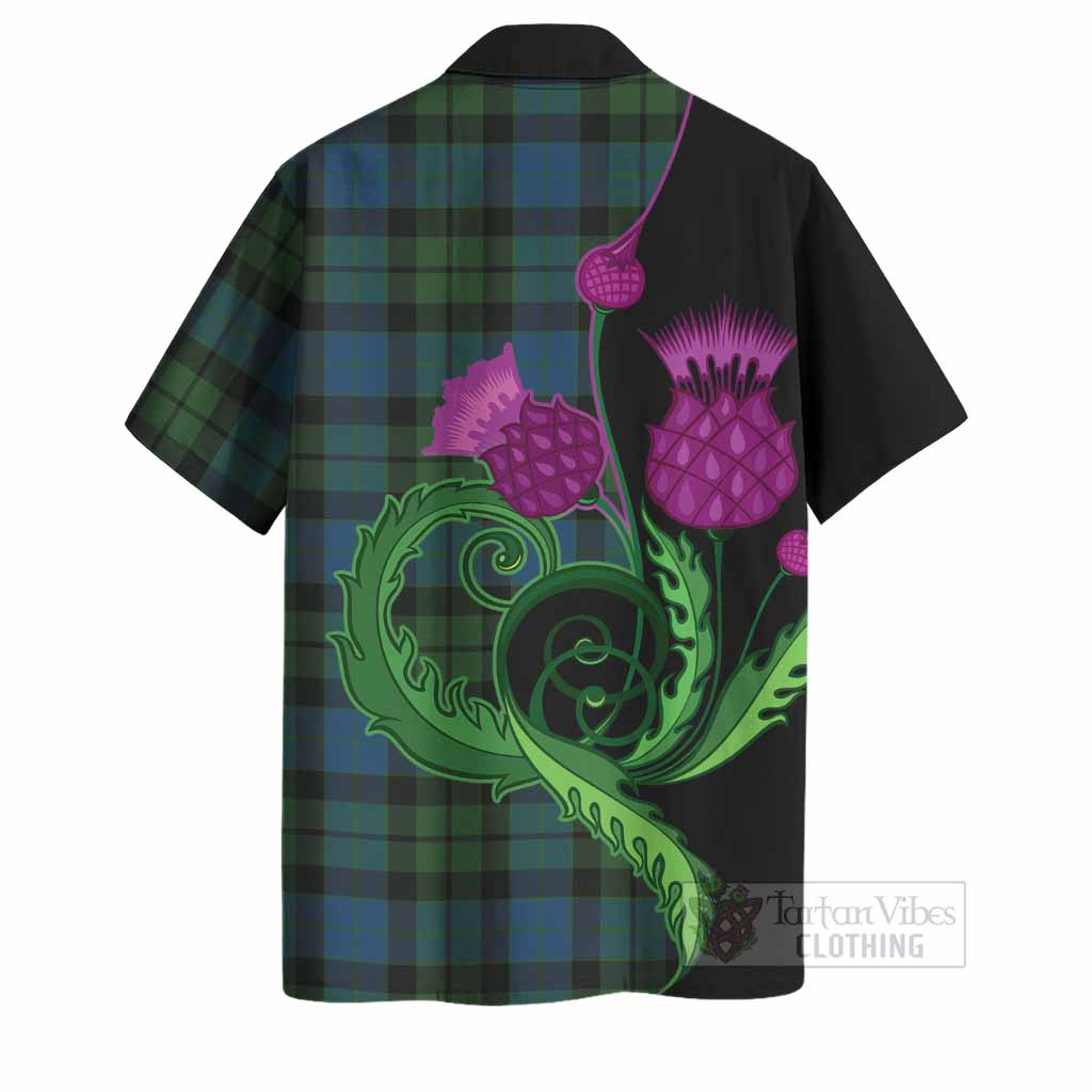 MacKay (McKay) Tartan Hawaiian Shirt Traditional Scottish Thistle