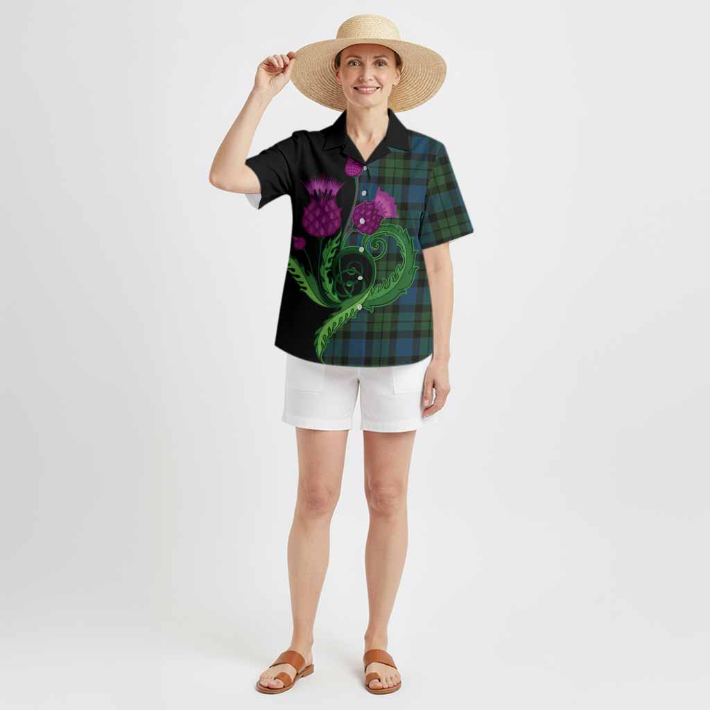 MacKay (McKay) Tartan Hawaiian Shirt Traditional Scottish Thistle