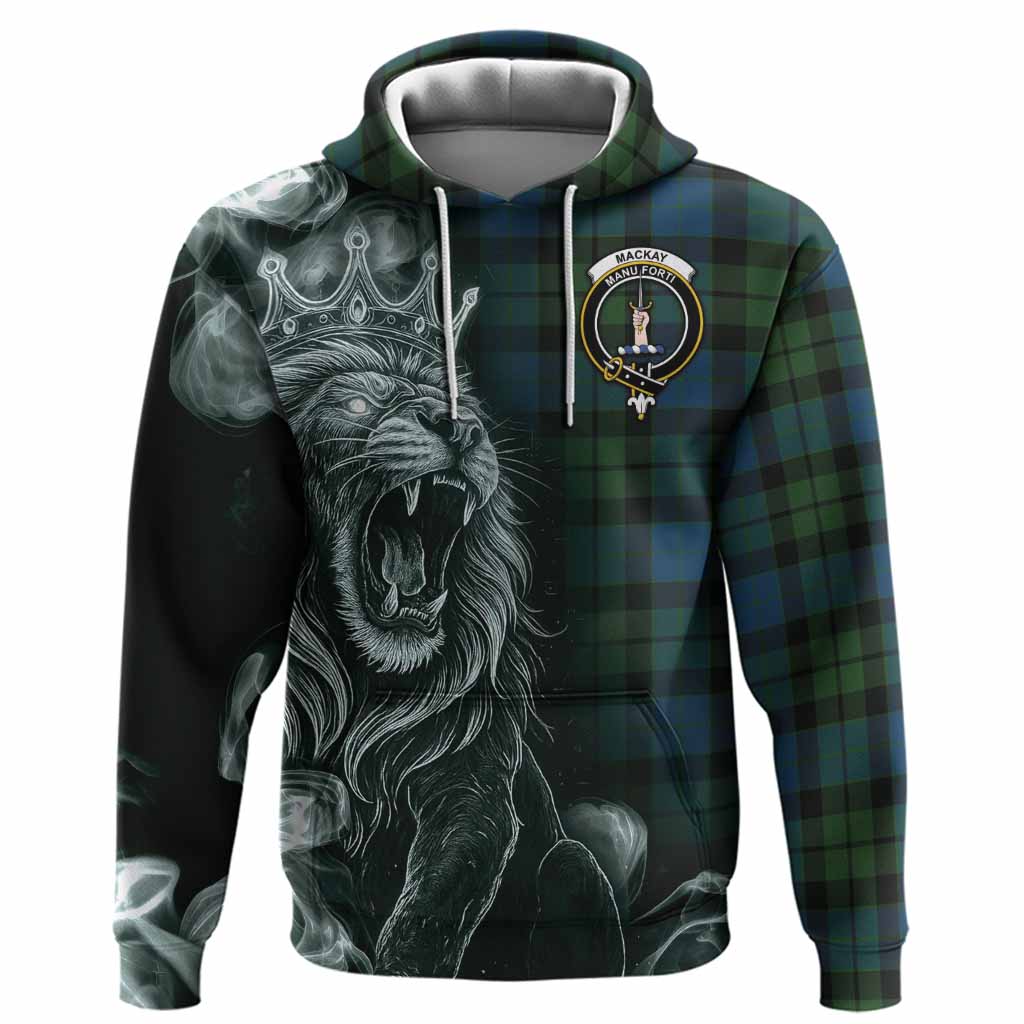 MacKay (McKay) Tartan Hoodie Roaring Lion Heritage