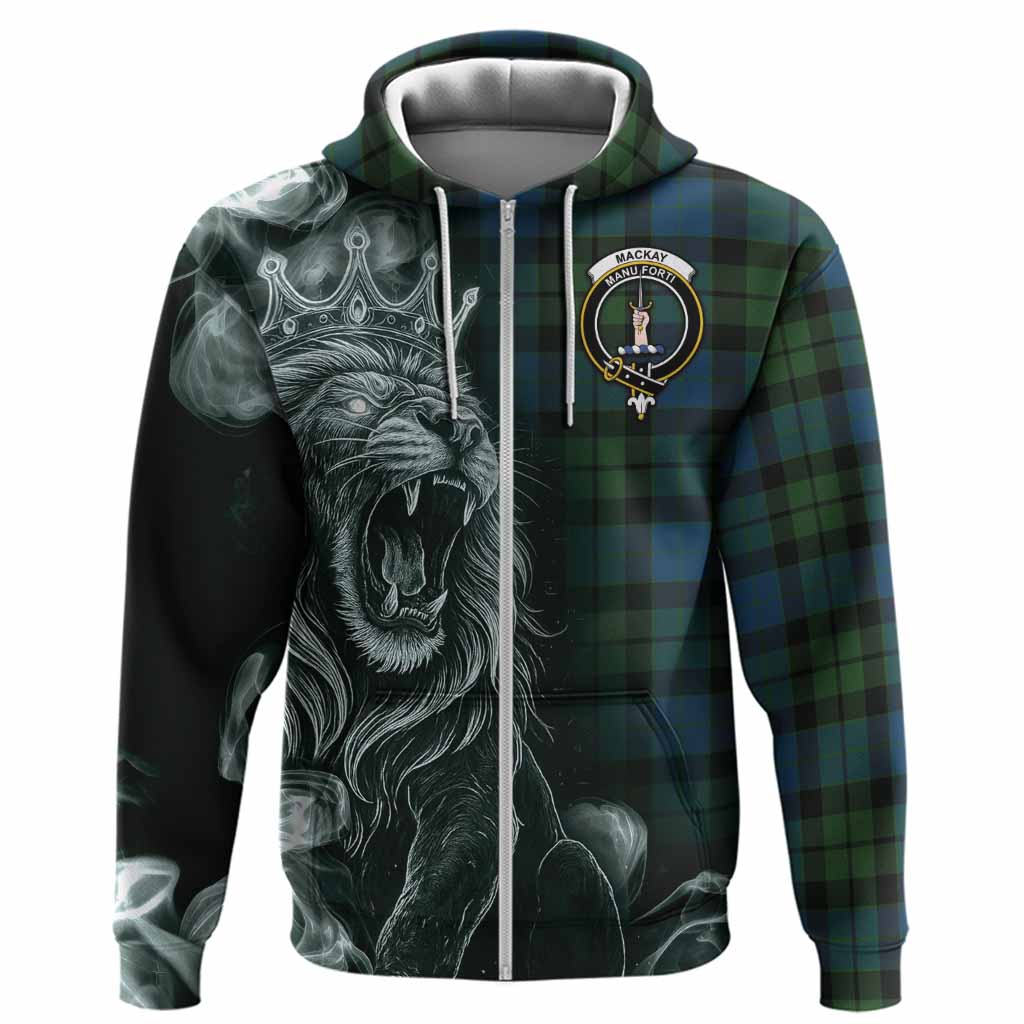 MacKay (McKay) Tartan Hoodie Roaring Lion Heritage