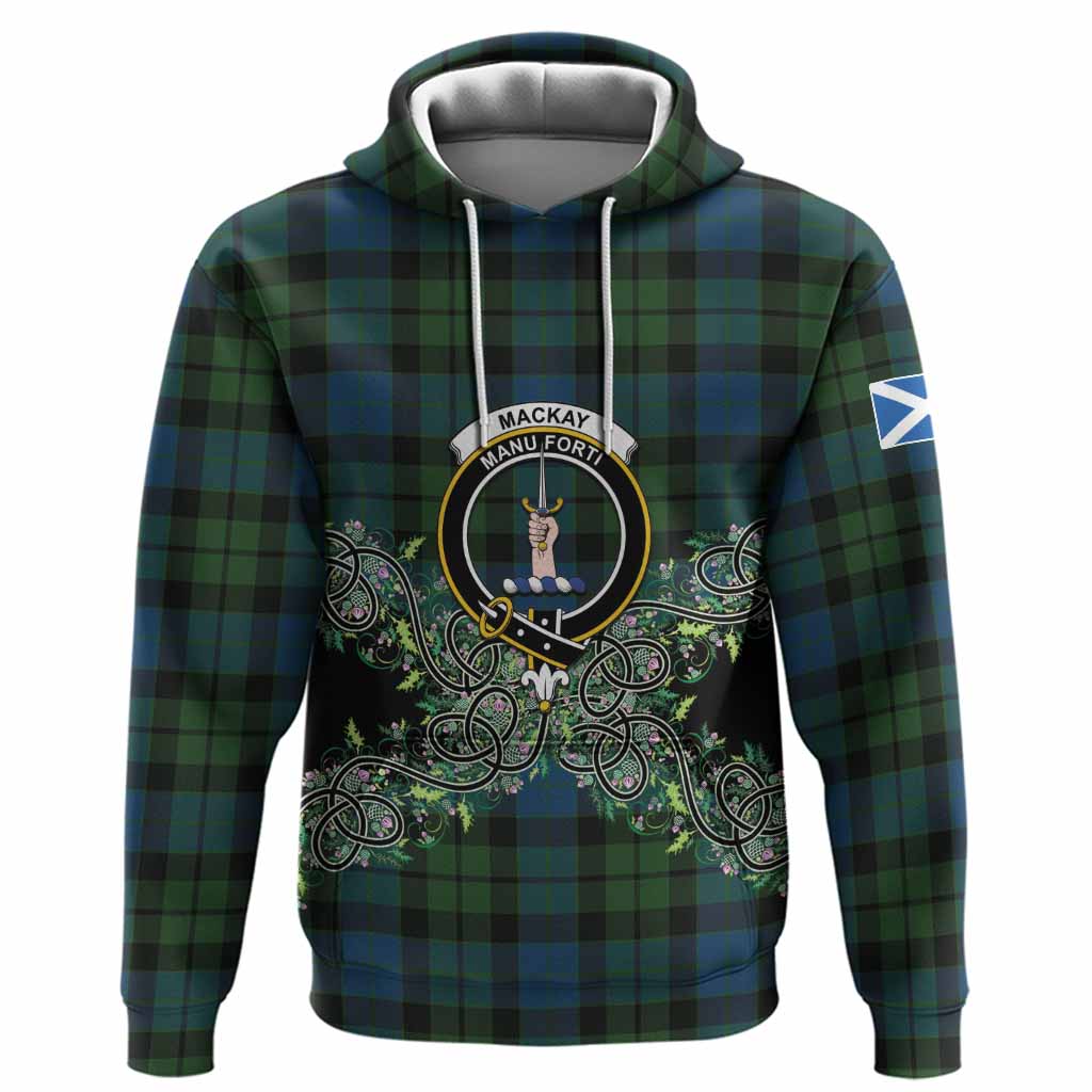 MacKay (McKay) Tartan Hoodie Thistle Scottish Spirit
