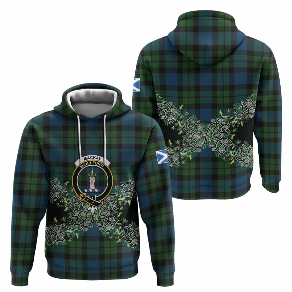 MacKay (McKay) Tartan Hoodie Thistle Scottish Spirit