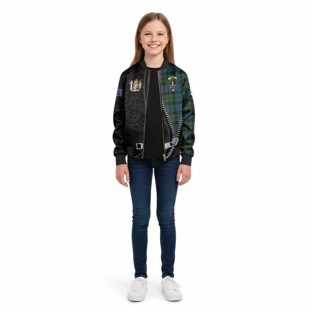 MacKay (McKay) Tartan Kid Bomber Jacket New Zealand Pattern Unique Zipper Stylized