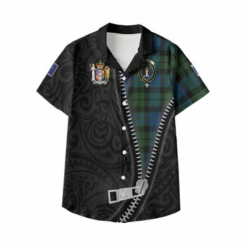 MacKay (McKay) Tartan Kid Hawaiian Shirt New Zealand Pattern Unique Zipper Stylized